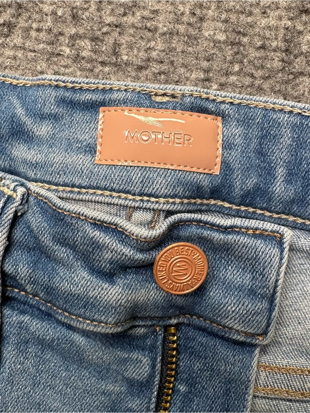Mother Jeans Womens 25 Blue Hustler Ankle Fray in Au Revoir USA Made Stretch - Picture 4 of 14